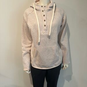 Thread+ Supply Cozy Snap-Button Fleece Hoodie NWOT